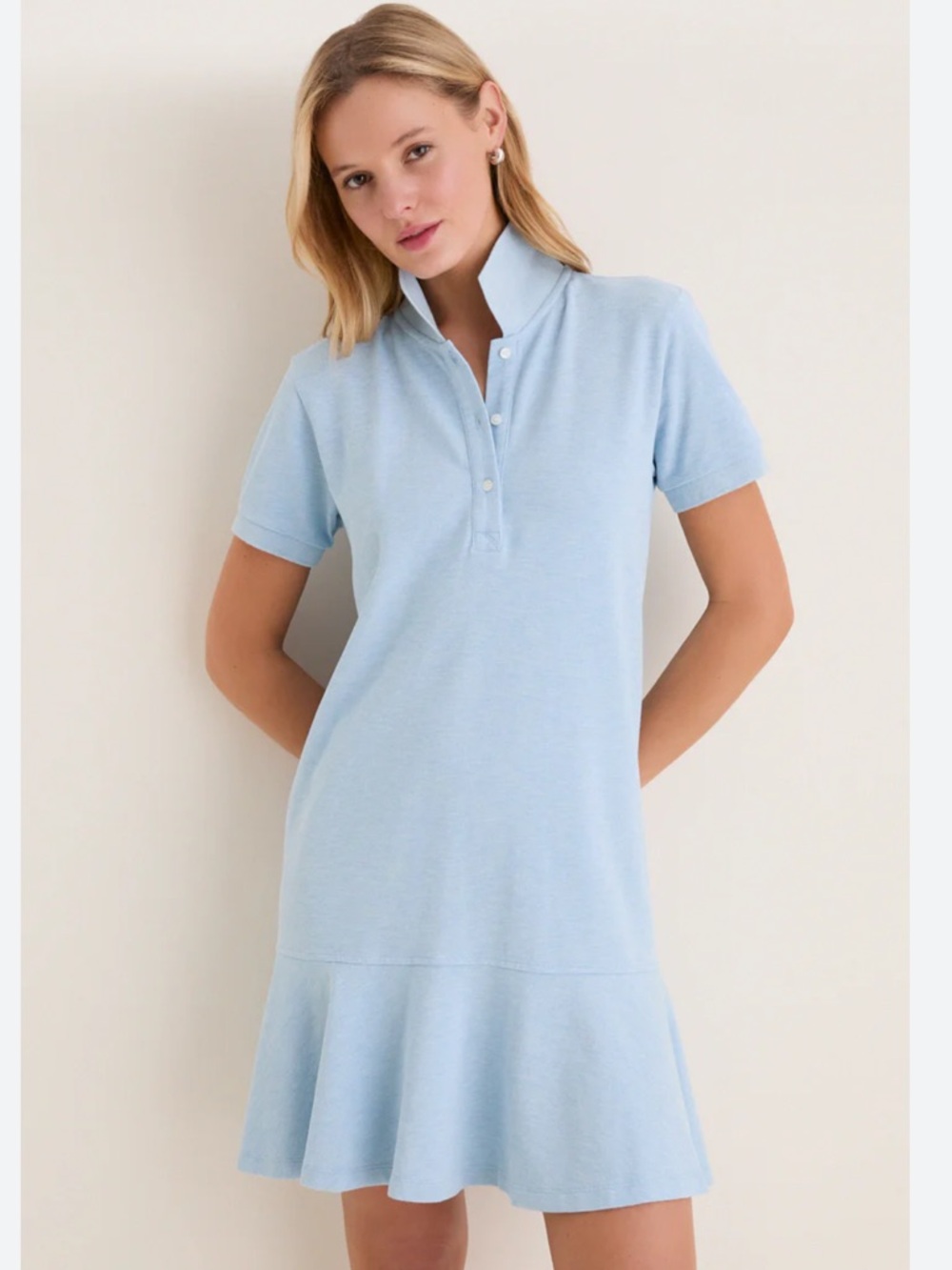 Light Blue Polo Dress